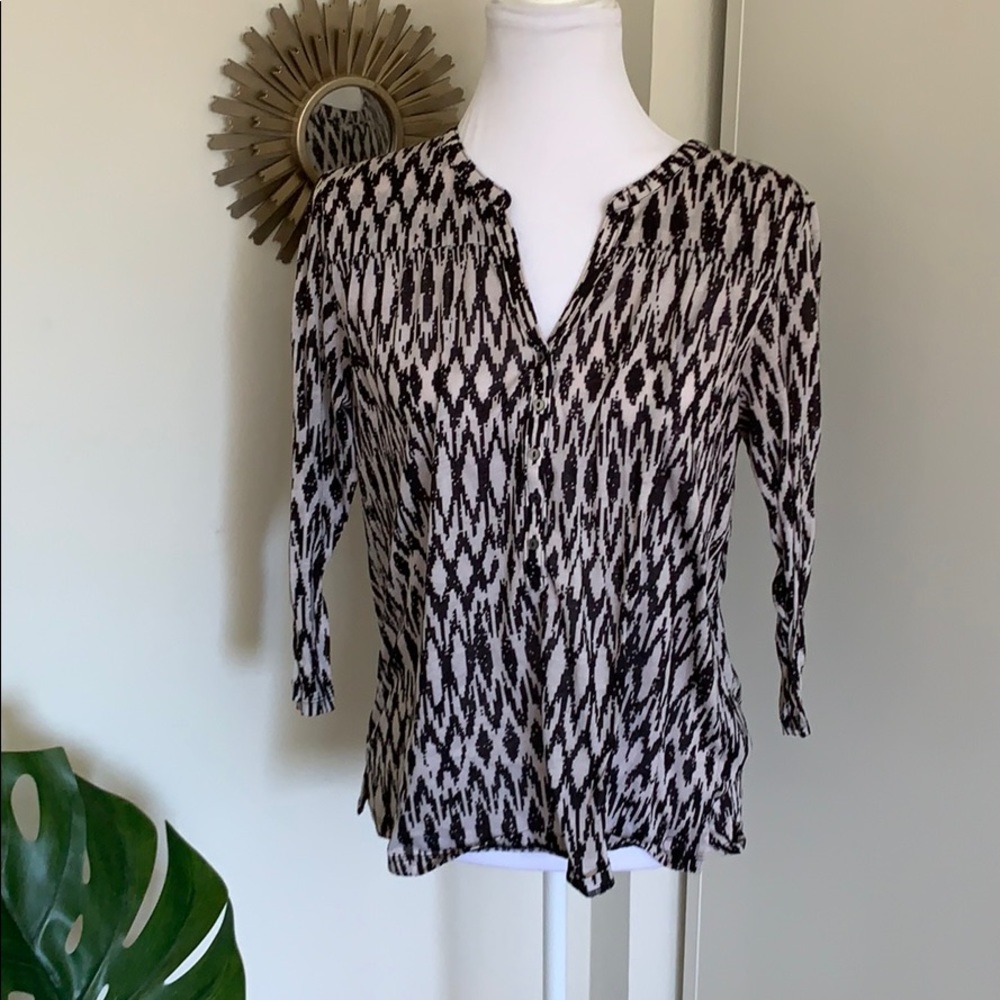 H&M tribal print top